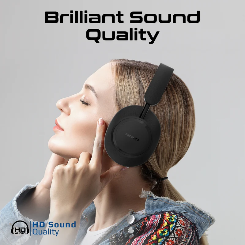Promate Takt High Fidelity Over-Ear Stereo Wireless Headphones Promate Takt High Fidelity Over-Ear Stereo Wireless Headphones